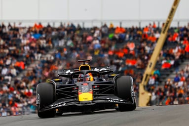 Max Verstappen tijdens de Dutch Grand Prix