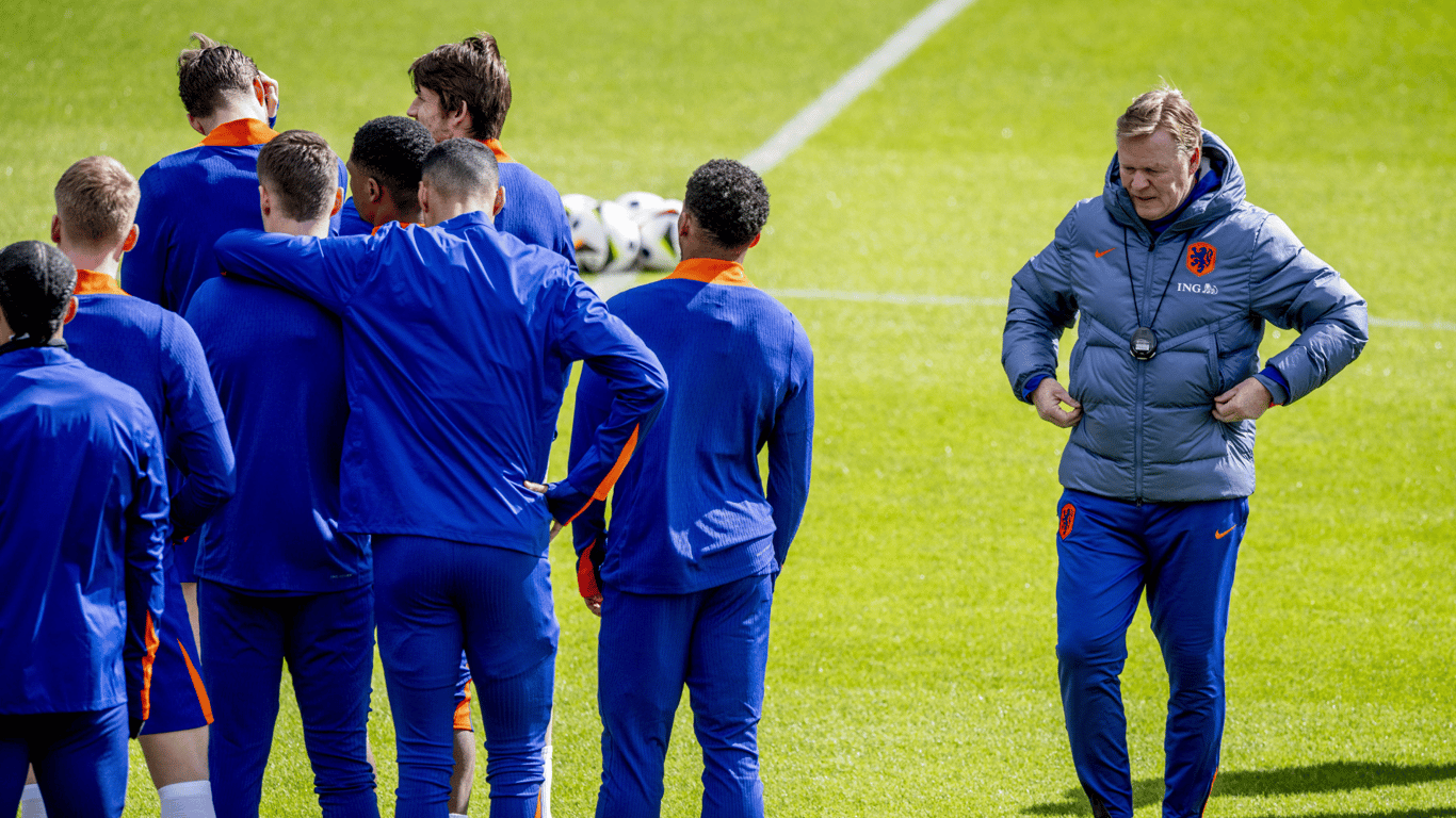 Training van het Nederlands elftal 