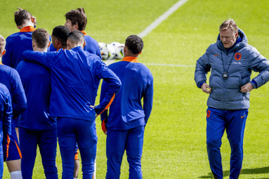 Training van het Nederlands elftal 