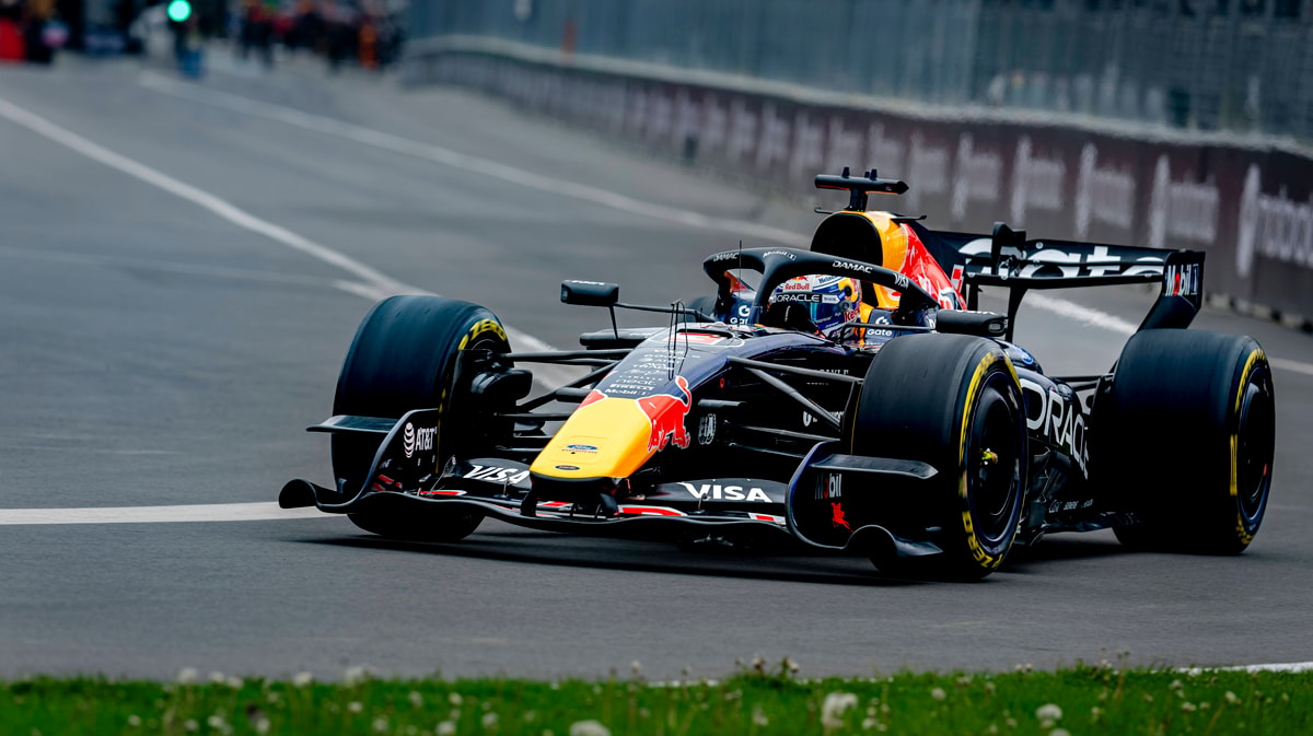 Max Verstappen eindigt op het podium bij de GP Canada