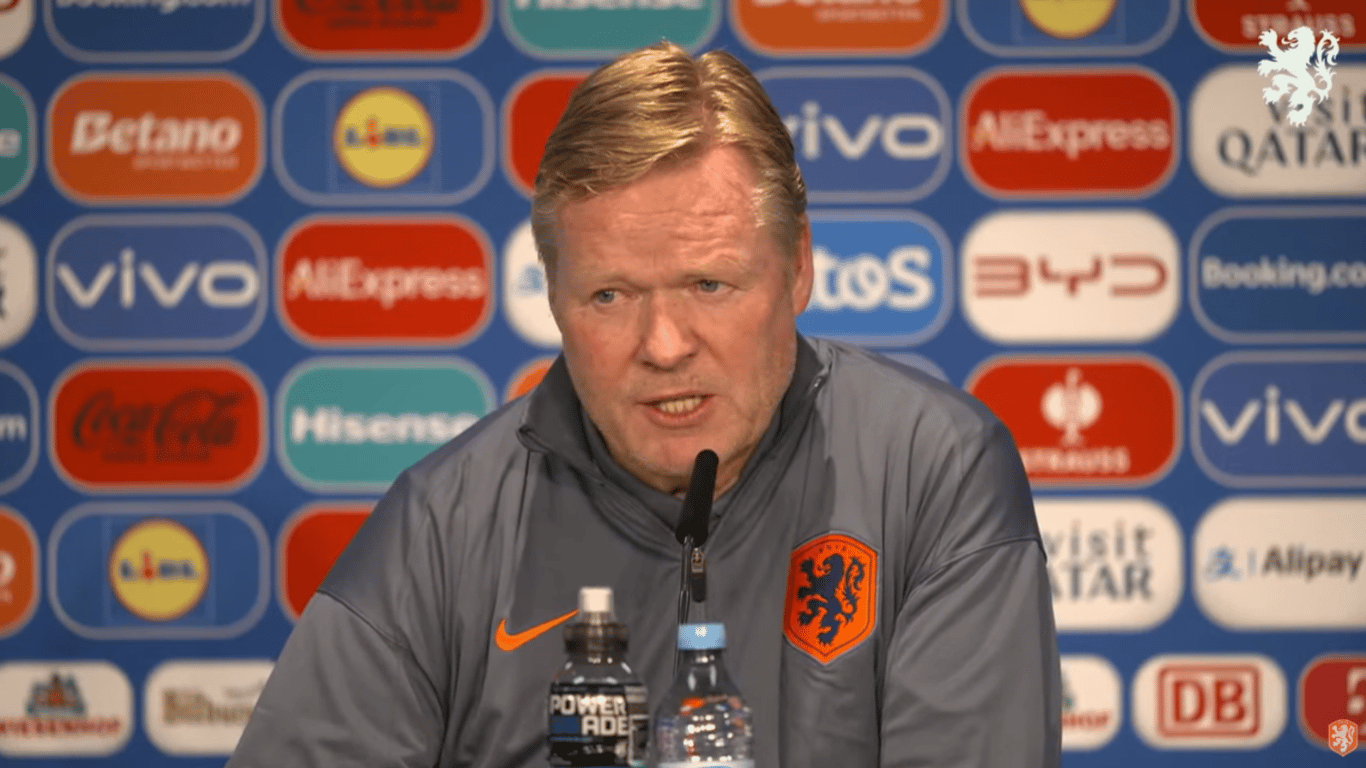 Ronald Koeman, bondscoach van het Nederlands elftal