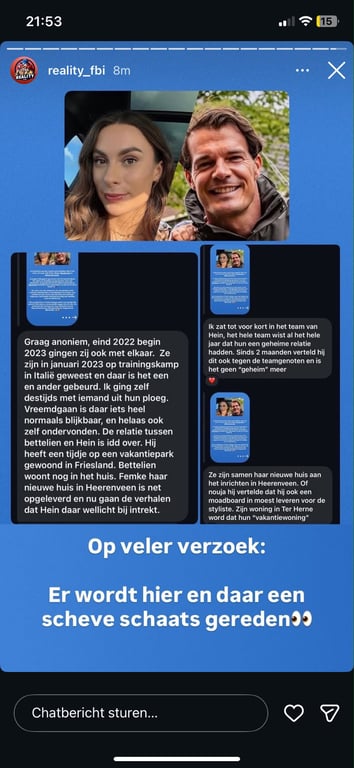 Heeft Femke Kok een relatie met Hein Otterspeer?