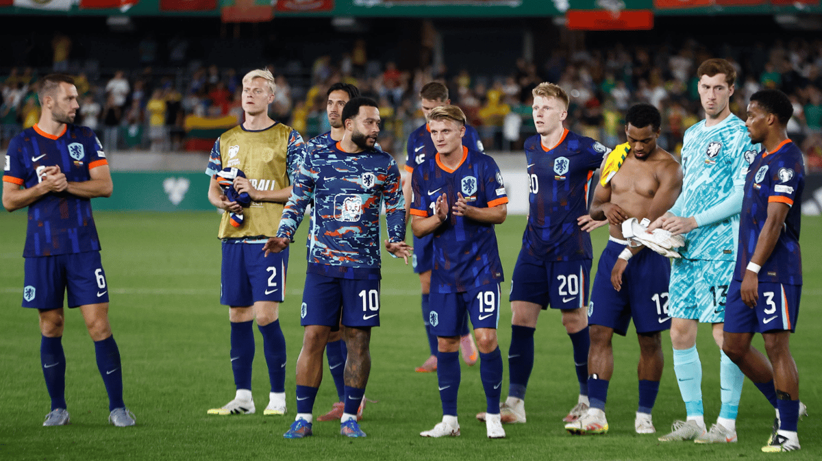 Teleurstelling bij het Nederlands elftal