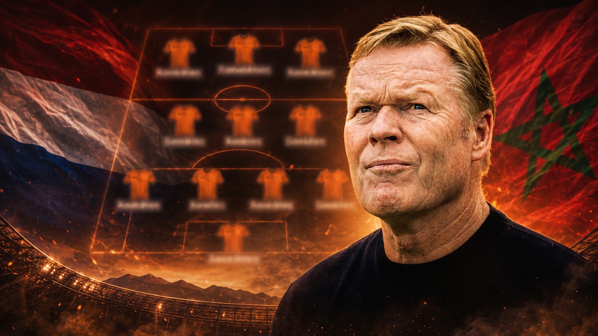 De opstelling van Nederland tegen Marokko op het WK 2026