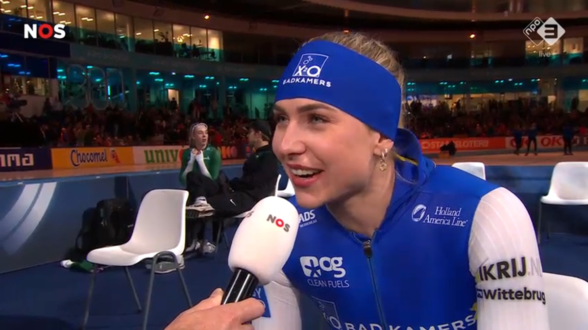 Joy Beune op het WCKT in Thialf.