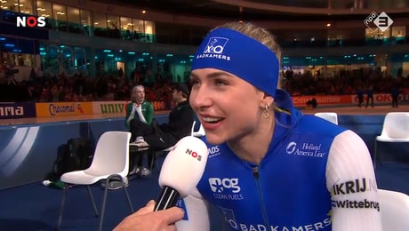 Joy Beune op het WCKT in Thialf.