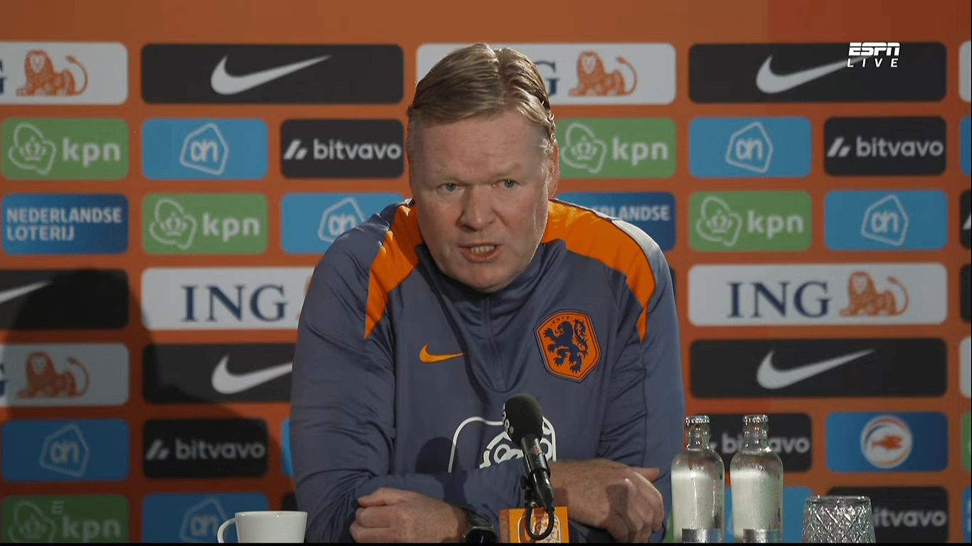 Ronald Koeman, bondscoach, Oranje, Nederlands elftal, persconferentie