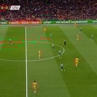 Wedstrijdbeeld Nederland - Litouwen