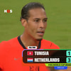 Wedstrijdbeeld Tunesië - Nederland