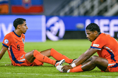 Teleurstelling bij Anass Salah-Eddine (links) en Ryan Flamingo