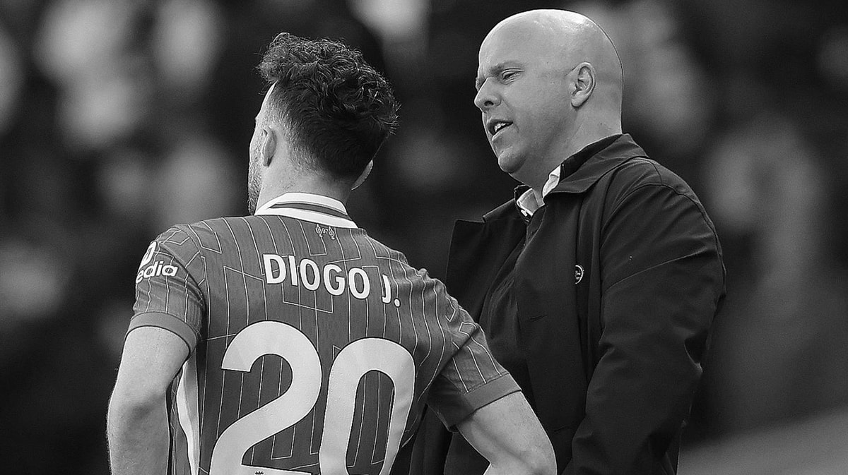 Diogo Jota en Arne Slot