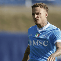 Noa Lang in het shirt van Napoli