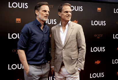 Ronald (links) en Frank de Boer