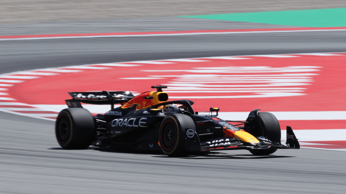 Max Verstappen in zijn RB21