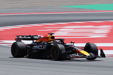 Max Verstappen in zijn RB21