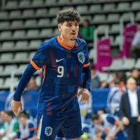Saïd Bouzambou in actie voor Oranje Futsal
