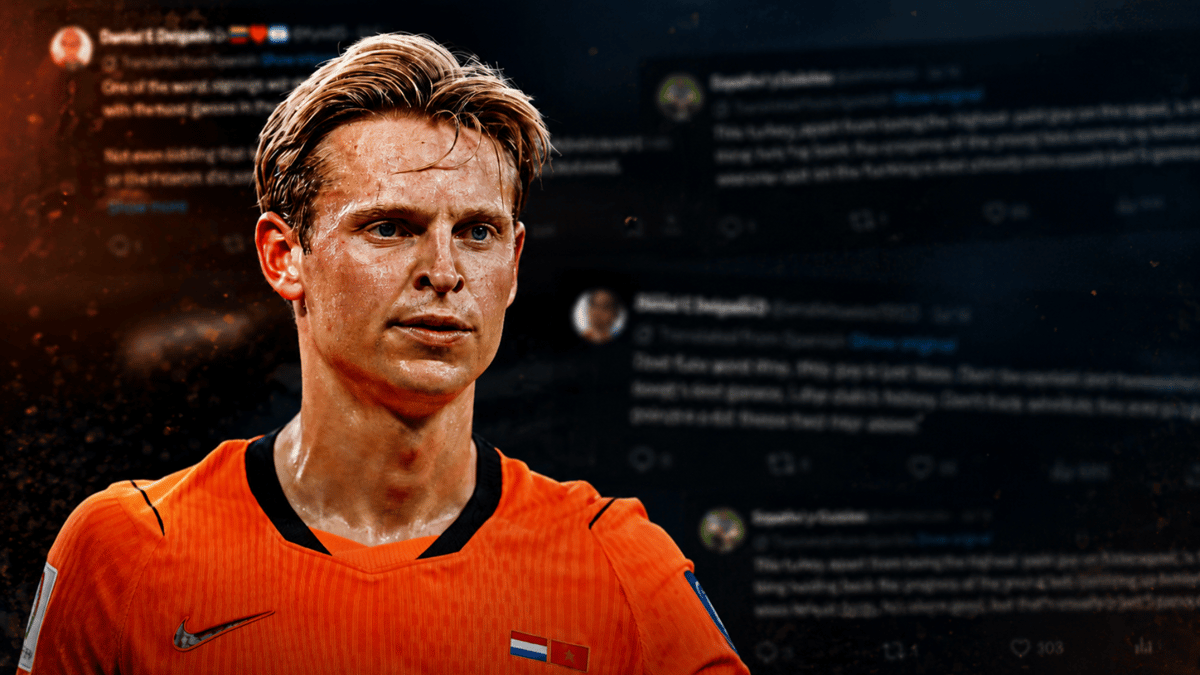 Frenkie de Jong krijgt opnieuw veel kritiek van een deel van de Barcelona-supporters