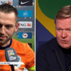 Stefan de Vrij en Ronald Koeman na de interland Bosnië en Herzegovina - Nederland (1-1)