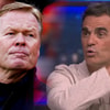Bondscoach Ronald Koeman en ESPN-analist Kenneth Perez