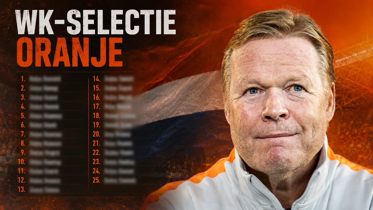 Ronald Koeman heeft de selectie van Oranje voor WK 2026 bekendgemaakt
