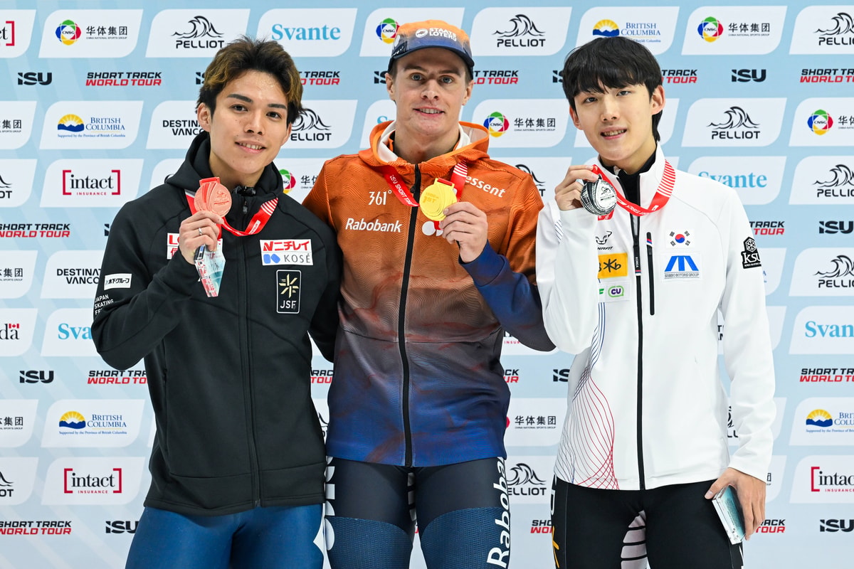 Shogo Miyata, Jens van t Wout en Jongun Rim