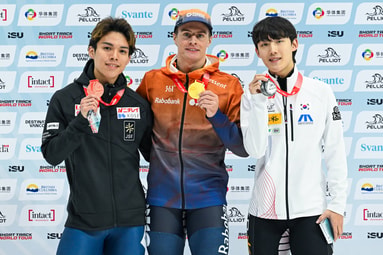 Shogo Miyata, Jens van t Wout en Jongun Rim