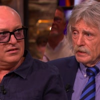 René van der Gijp en Johan Derksen tijdens een uitzending van Vandaag Inside 
