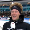 Jasper Krommenhoek wint de 5.000 meter op het WCKT in Thialf.