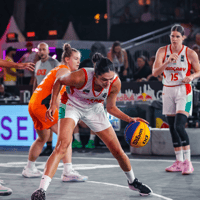 Nederland - Duitsland, 3x3-basketbal, Noor Driessen, Loyce Bettonvil, Janis Boonstra, Kiki Fleuren, Oranje, TeamNL, goud, EK