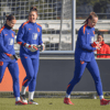 De doelvrouwen van de Oranje Leeuwinnen