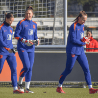 De doelvrouwen van de Oranje Leeuwinnen