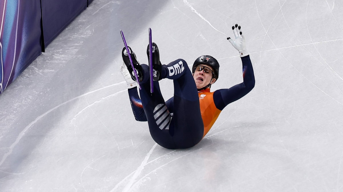 Teun Boer gaat onderuit
