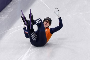 Teun Boer gaat onderuit