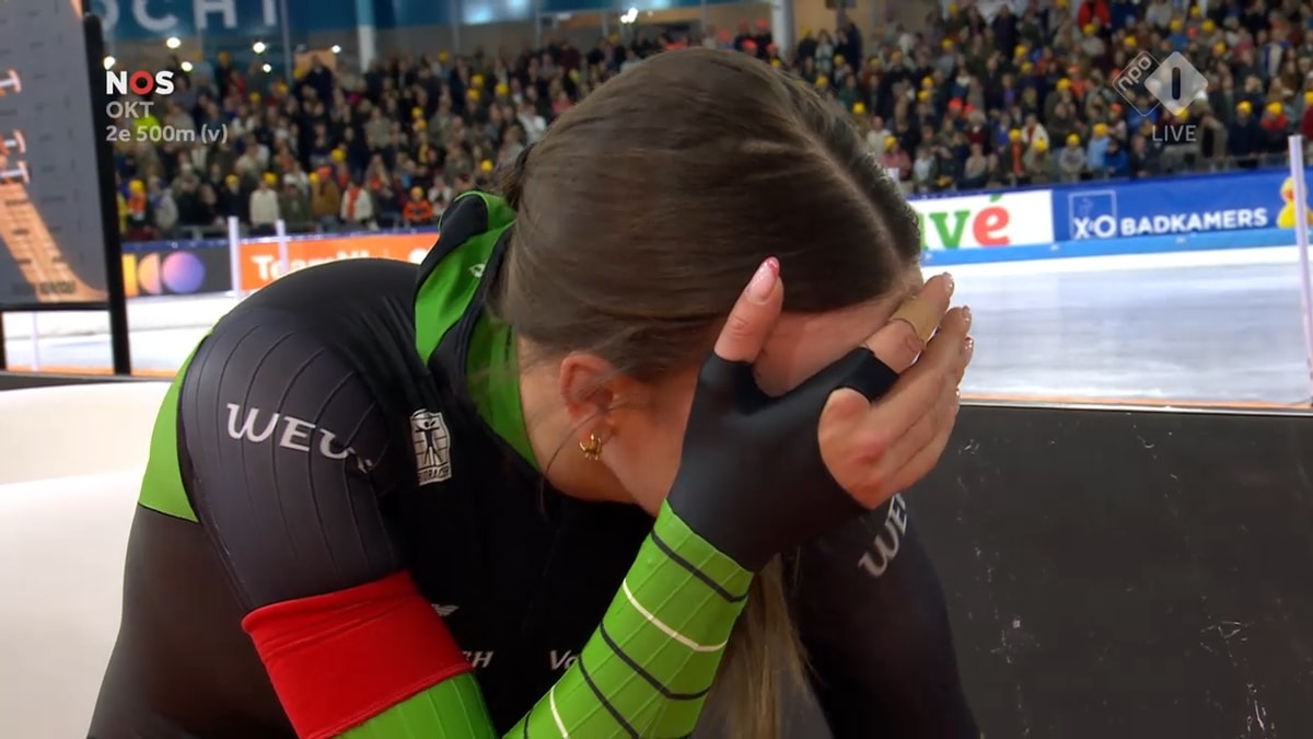 Marrit Fledderus in tranen