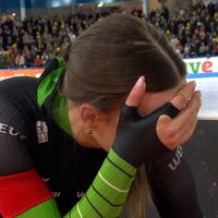 Marrit Fledderus in tranen