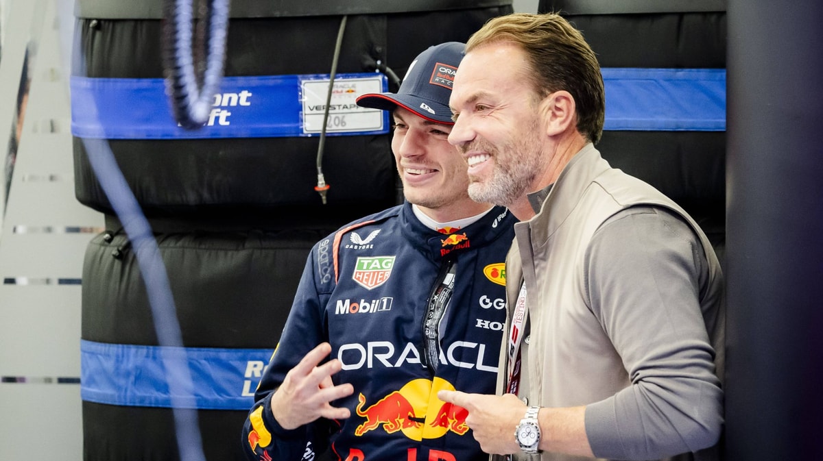 Robert Doornbos met Max Verstappen