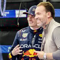 Robert Doornbos met Max Verstappen