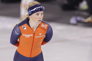 Marijke Groenewoud komt in actie tijdens de World Cup in Polen