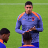 Michael Reiziger tijdens de training van Jong Oranje