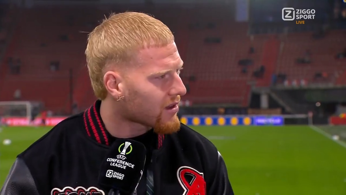 Mexx Meerdink voor de camera van Ziggo Sport