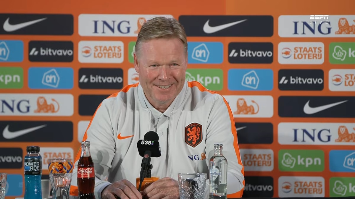 Ronald Koeman, bondscoach van het Nederlands elftal