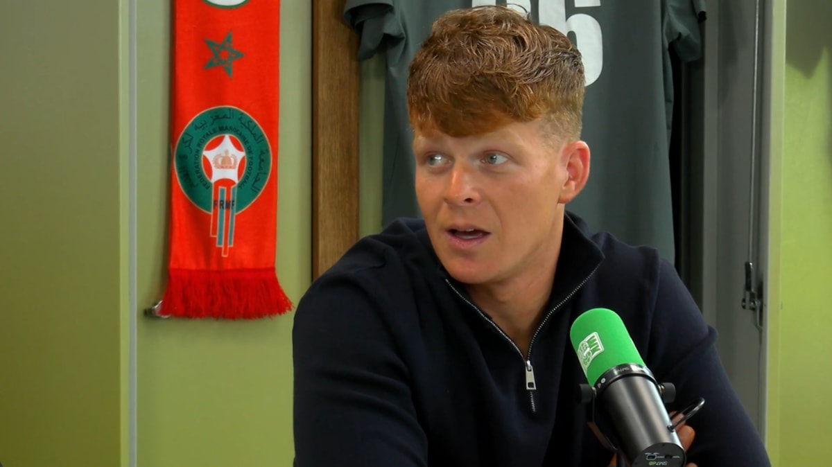 Ronald Koeman junior bij Mixed Zone