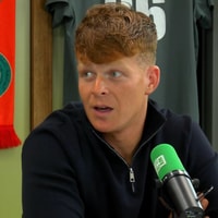 Ronald Koeman junior bij Mixed Zone