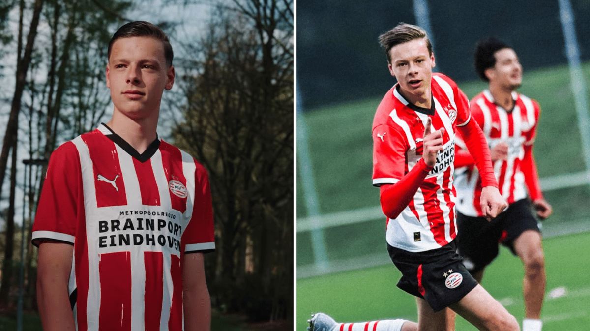 Liam van Nistelrooij tekent zijn eerste contract bij PSV