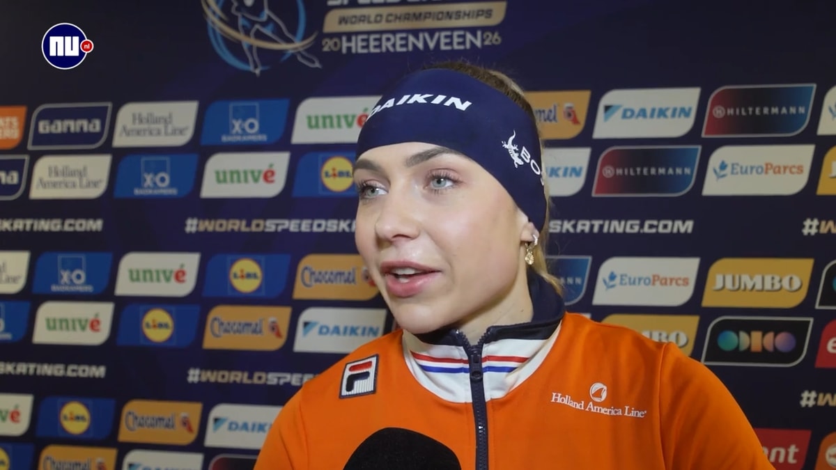 Joy Beune voor de camera van NU.nl