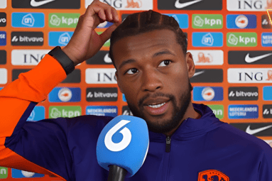 Georginio Wijnaldum, middenvelder van het Nederlands elftal