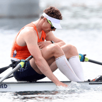 Simon van Dorp, skiff, brons, eenpersoonsboot, roeien, Olympische Spelen, Parijs 2024, TeamNL
