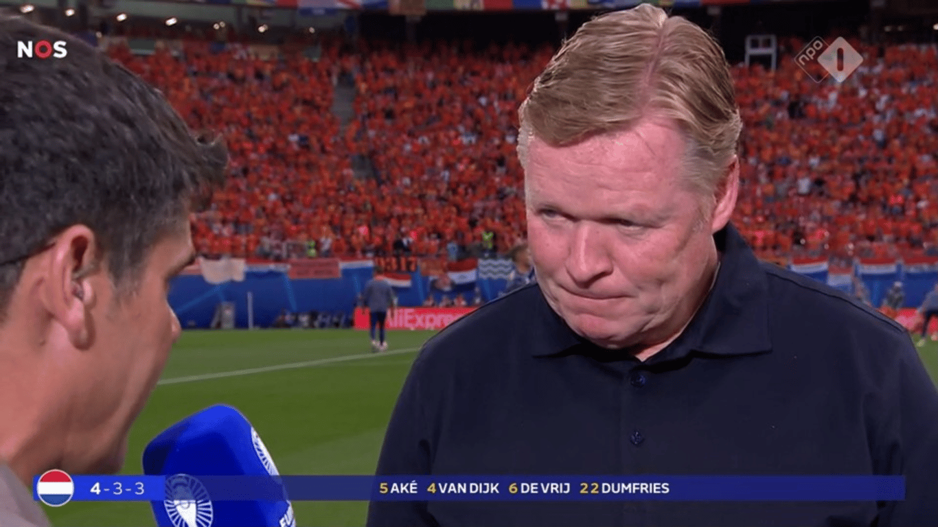 Ronald Koeman, bondscoach van het Nederlands elftal