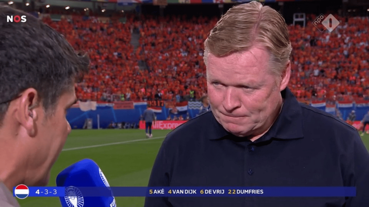 Ronald Koeman, bondscoach van het Nederlands elftal