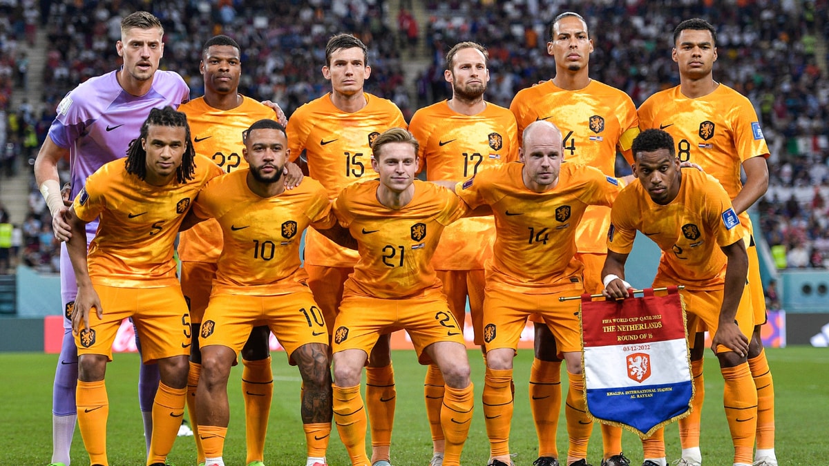 Opstelling Nederland - Amerika WK 2022